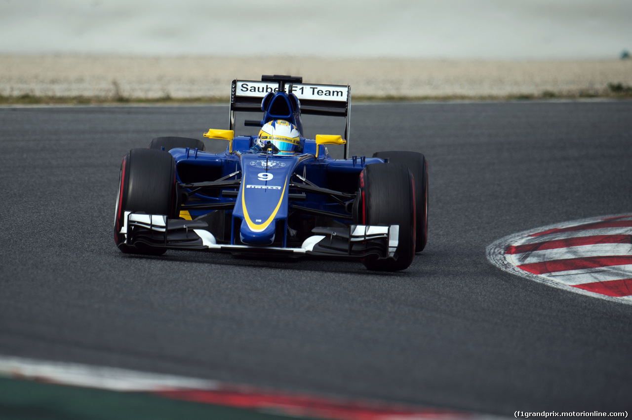 TEST F1 BARCELLONA 26 FEBBRAIO, Marcus Ericsson (SWE) Sauber C34.
26.02.2015.