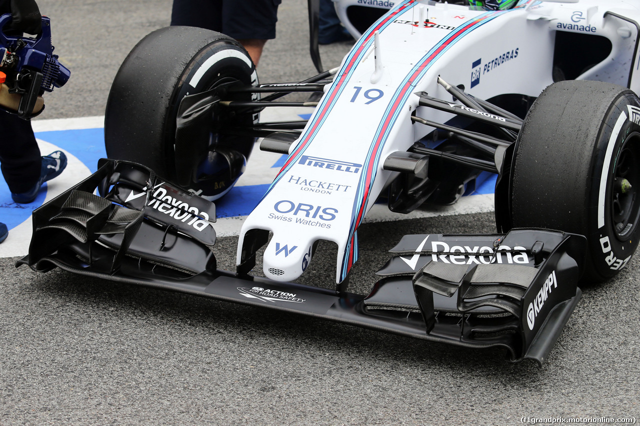 TEST F1 BARCELLONA 26 FEBBRAIO, Williams FW37 front wing.
26.02.2015.