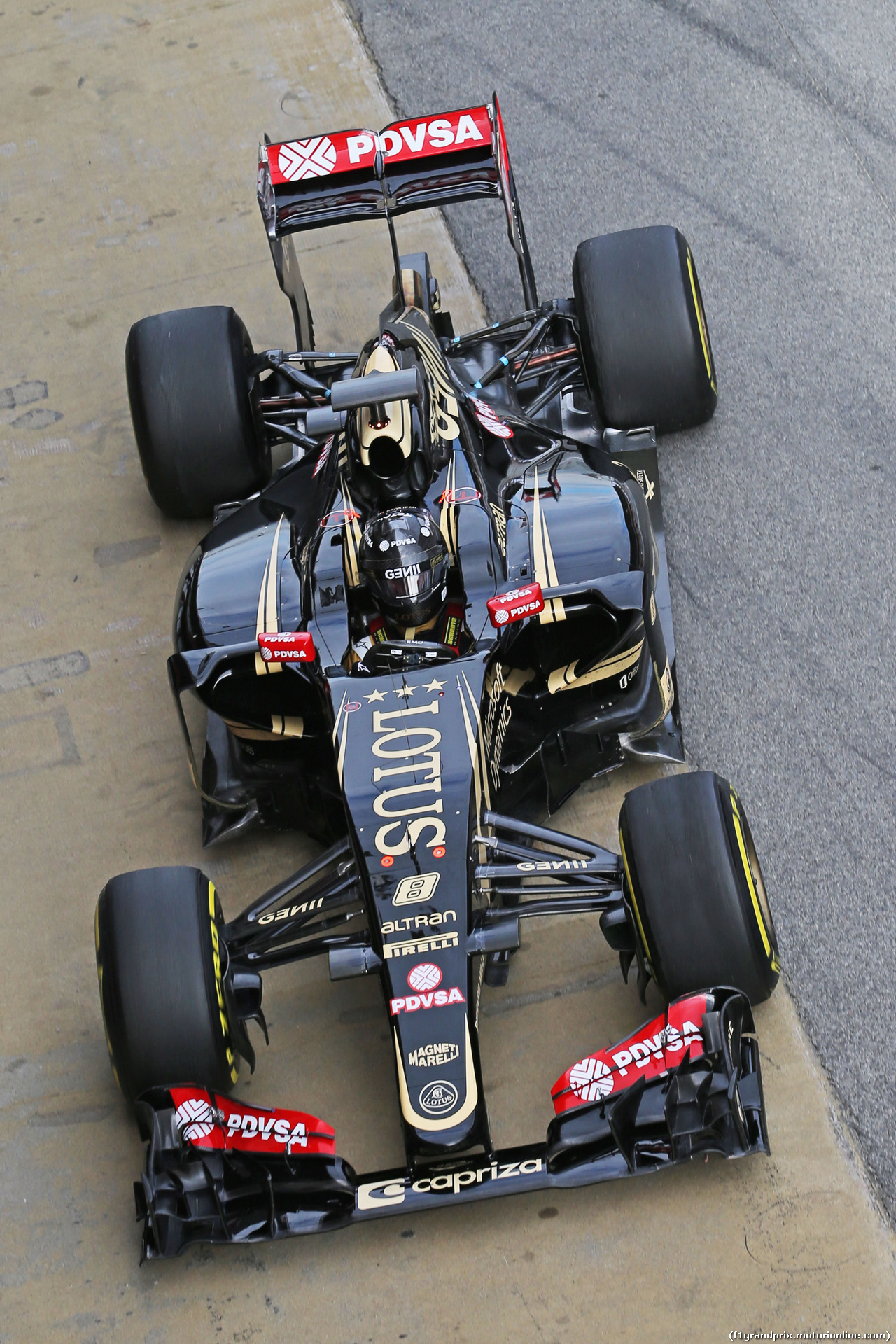 TEST F1 BARCELLONA 26 FEBBRAIO, Romain Grosjean (FRA) Lotus F1 E23.
26.02.2015.