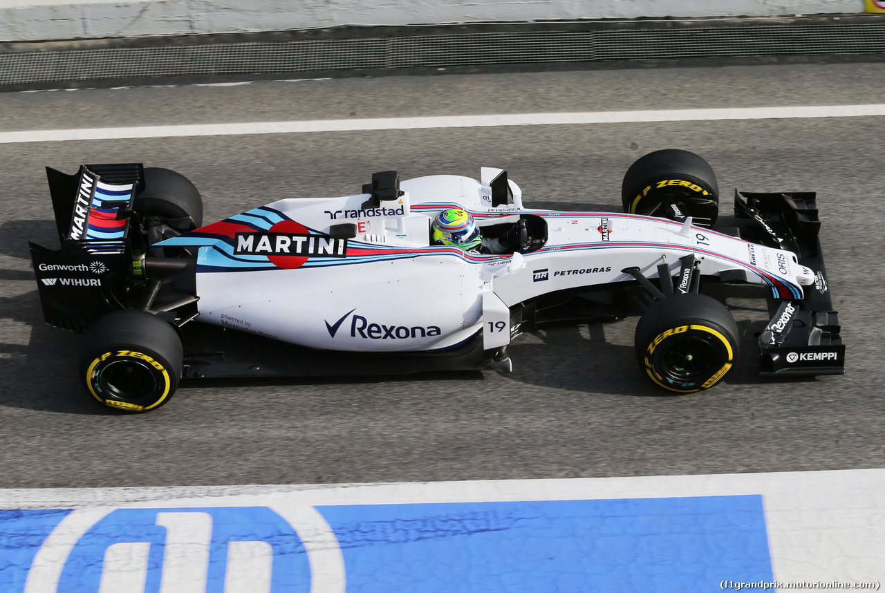 TEST F1 BARCELLONA 26 FEBBRAIO, Felipe Massa (BRA) Williams FW37.
26.02.2015.