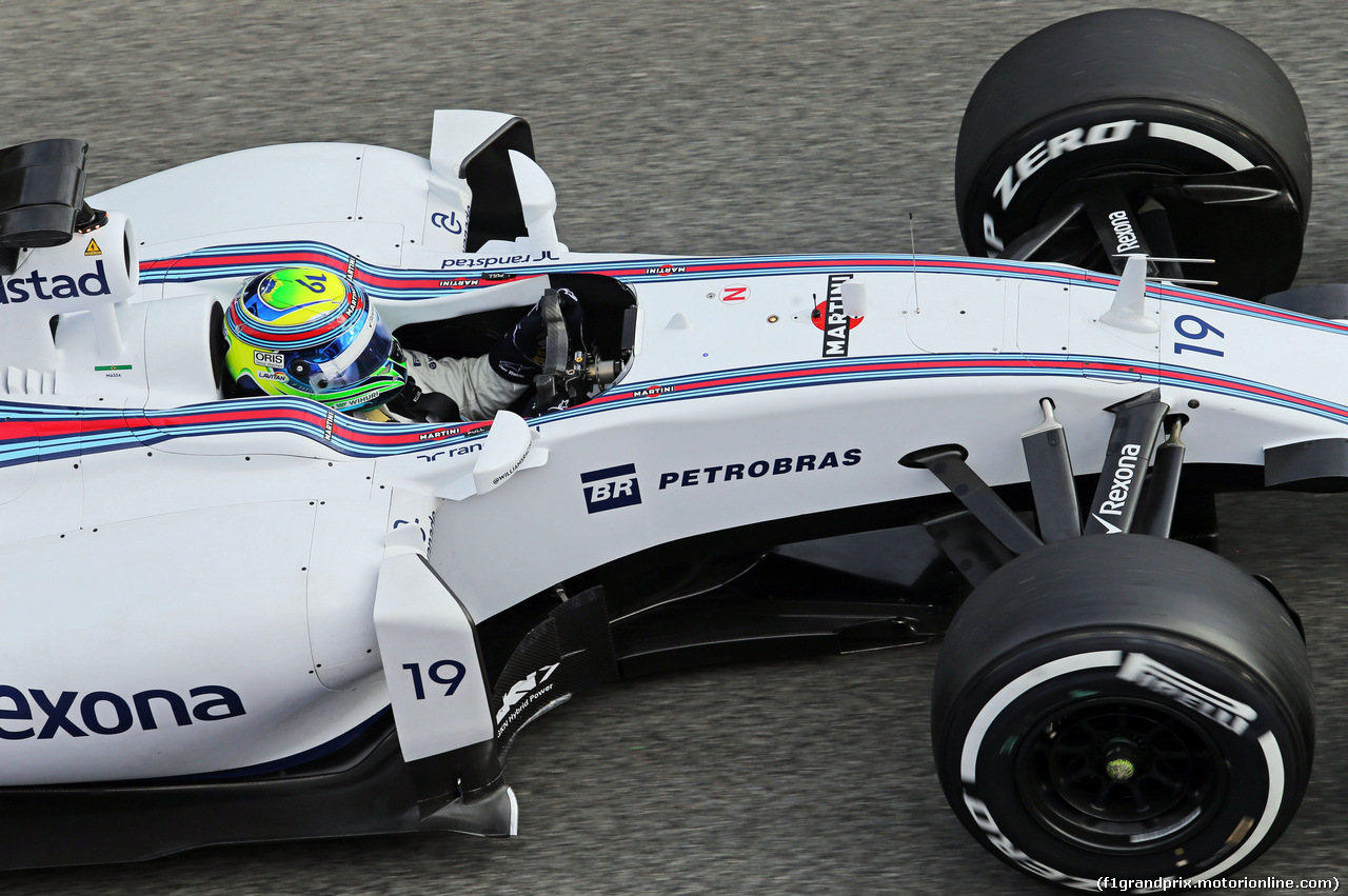 TEST F1 BARCELLONA 26 FEBBRAIO, Felipe Massa (BRA) Williams FW37.
26.02.2015.