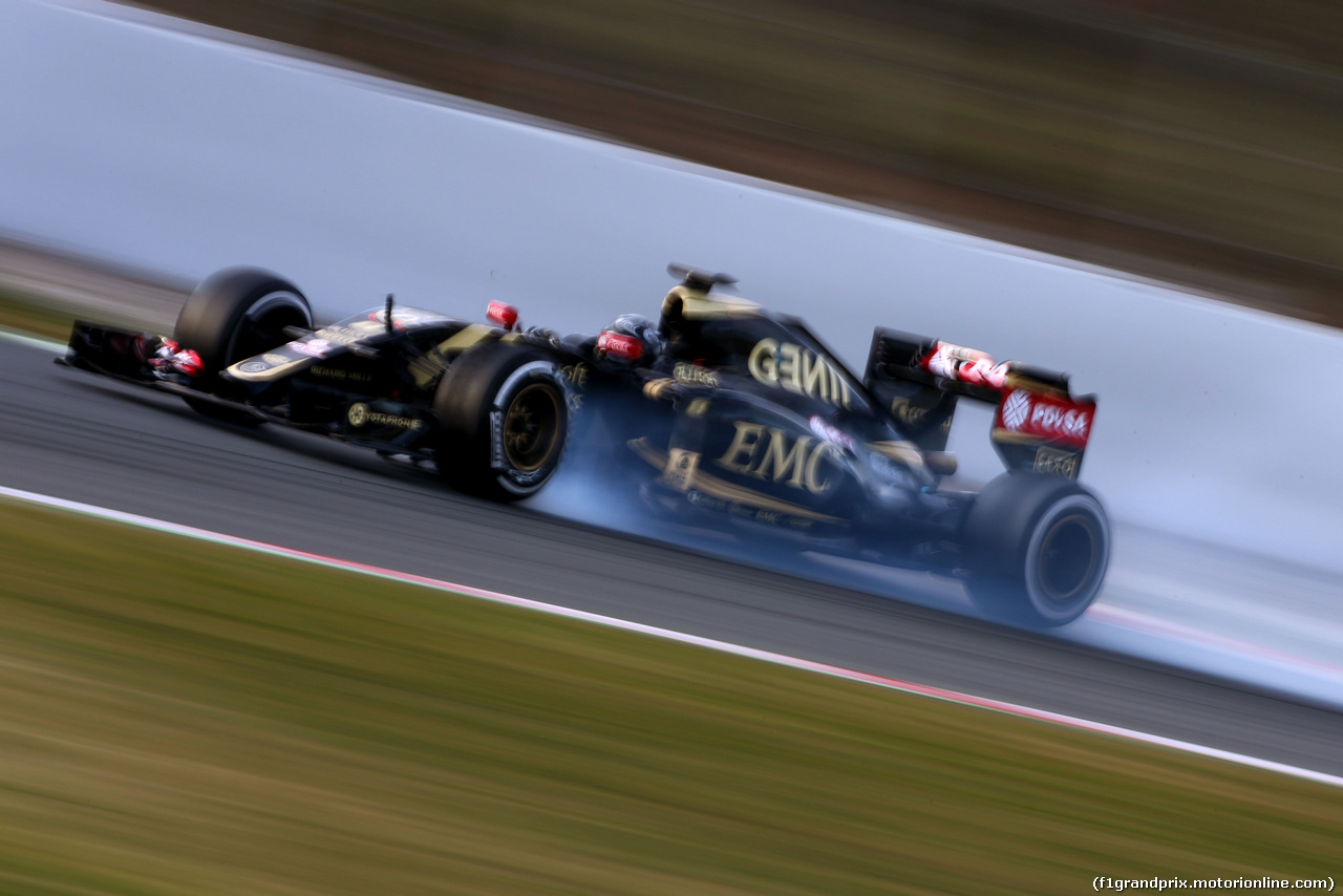 TEST F1 BARCELLONA 26 FEBBRAIO, Romain Grosjean (FRA), Lotus F1 Team 
26.02.2015.