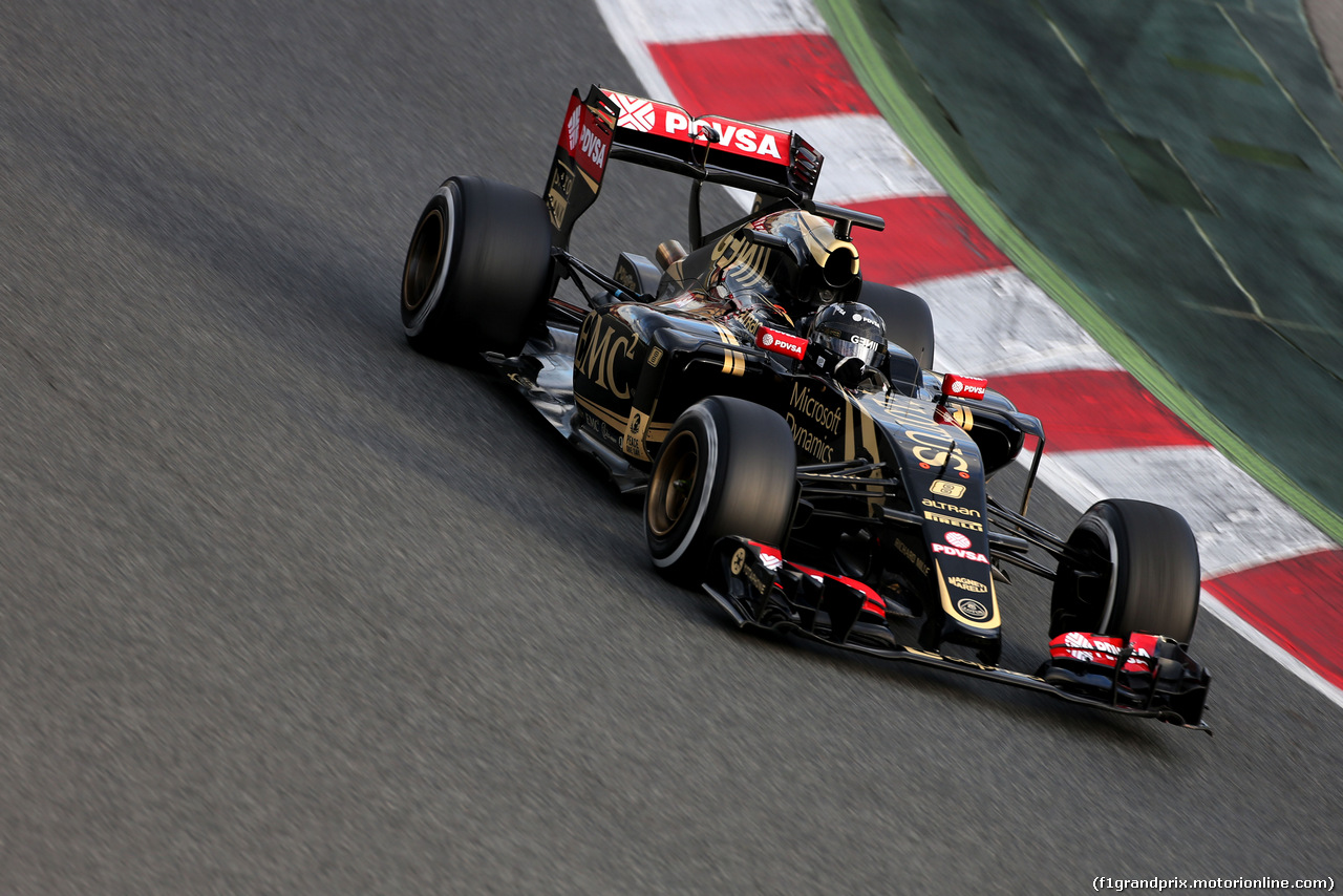 TEST F1 BARCELLONA 26 FEBBRAIO, Romain Grosjean (FRA), Lotus F1 Team 
26.02.2015.