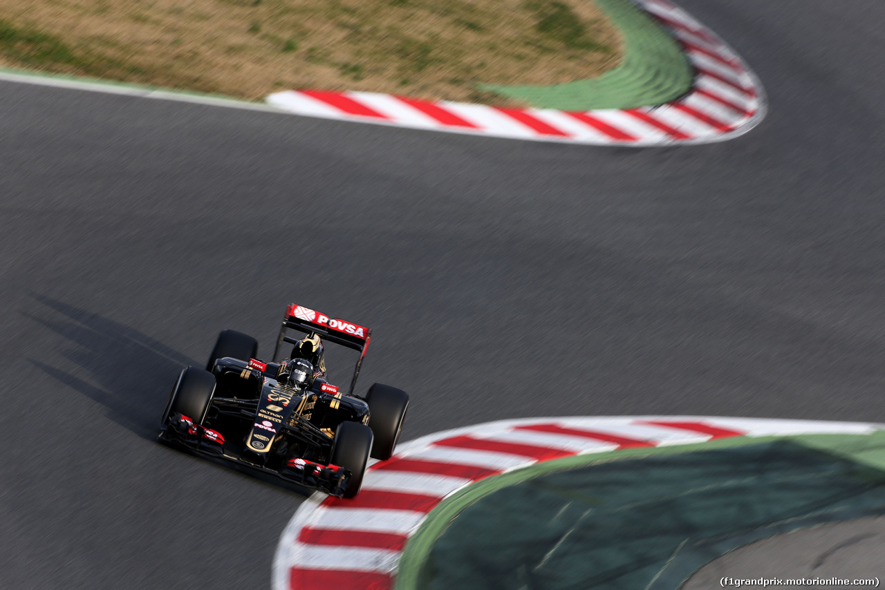 TEST F1 BARCELLONA 26 FEBBRAIO, Romain Grosjean (FRA), Lotus F1 Team 
26.02.2015.