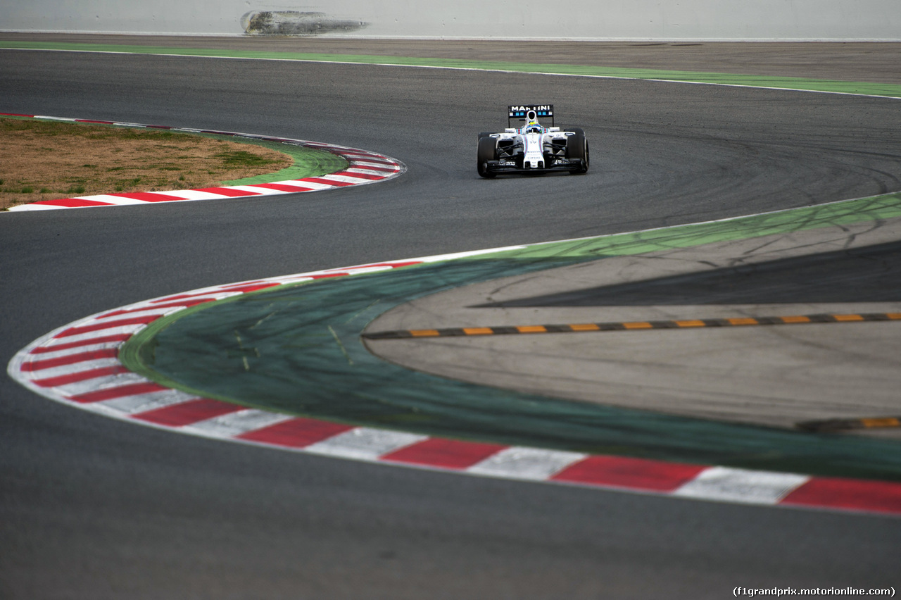 TEST F1 BARCELLONA 26 FEBBRAIO, Felipe Massa (BRA) Williams FW37.
26.02.2015.