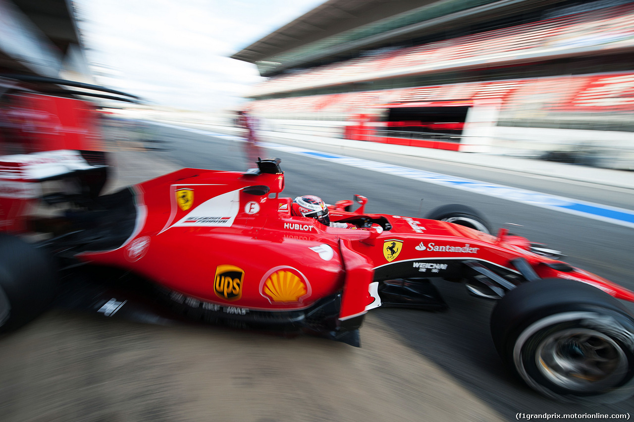 TEST F1 BARCELLONA 26 FEBBRAIO, Kimi Raikkonen (FIN) Ferrari SF15-T.
26.02.2015.