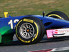 TEST F1 BARCELLONA 27 FEBBRAIO, Felipe Nasr (BRA) Sauber C34 running flow-vis paint.
27.02.2015.