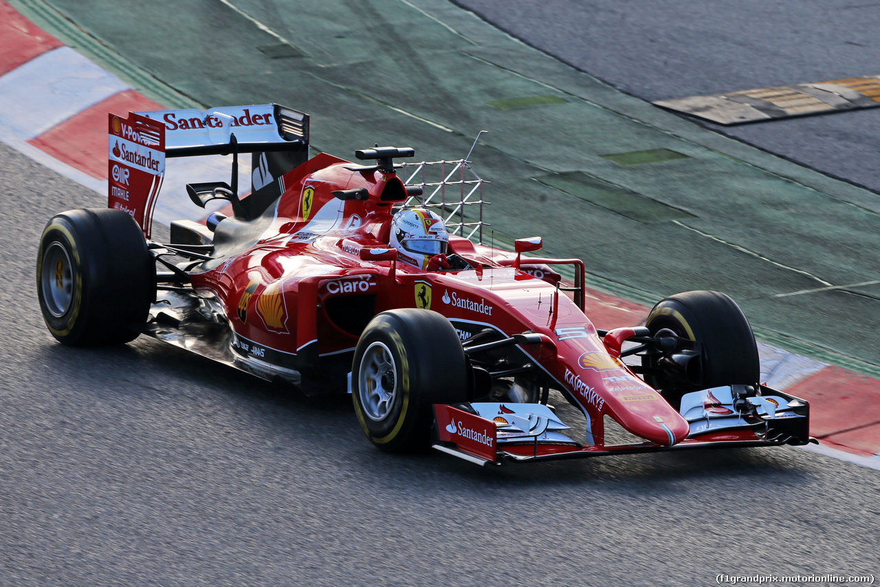 TEST F1 BARCELLONA 27 FEBBRAIO, Sebastian Vettel (GER) Ferrari SF15-T.
27.02.2015.