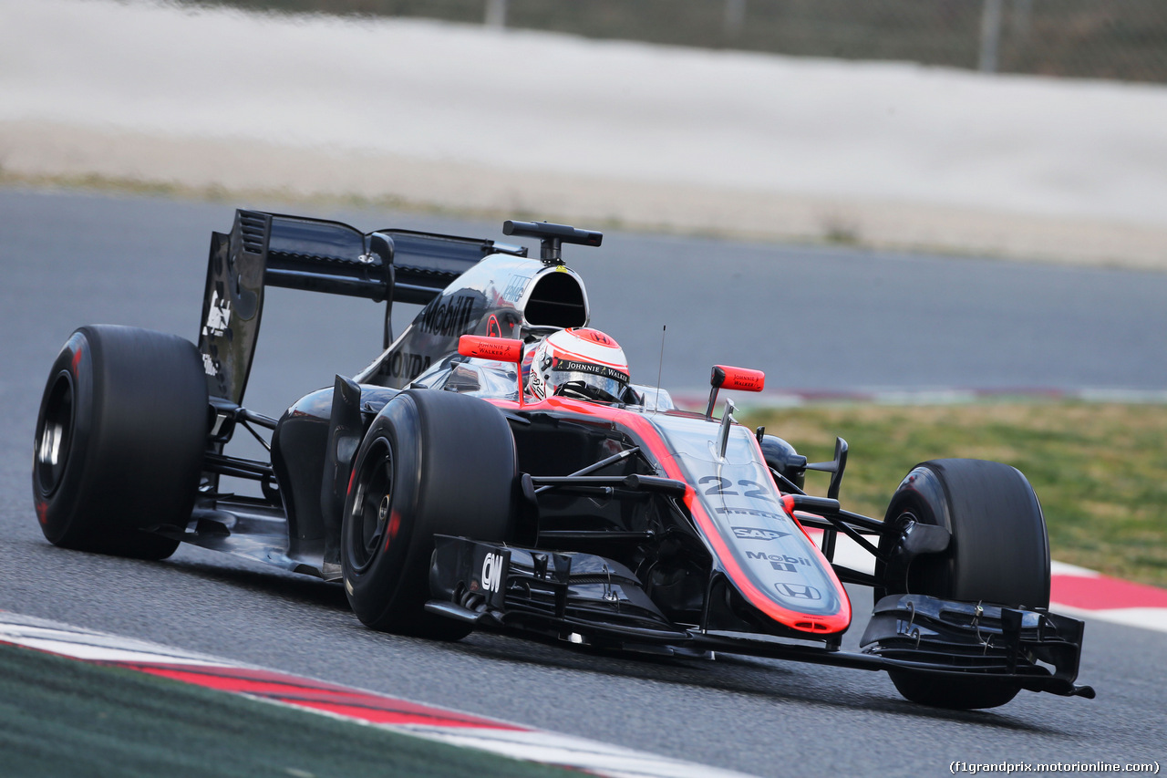 TEST F1 BARCELLONA 27 FEBBRAIO, Jenson Button (GBR) McLaren MP4-30.
27.02.2015.