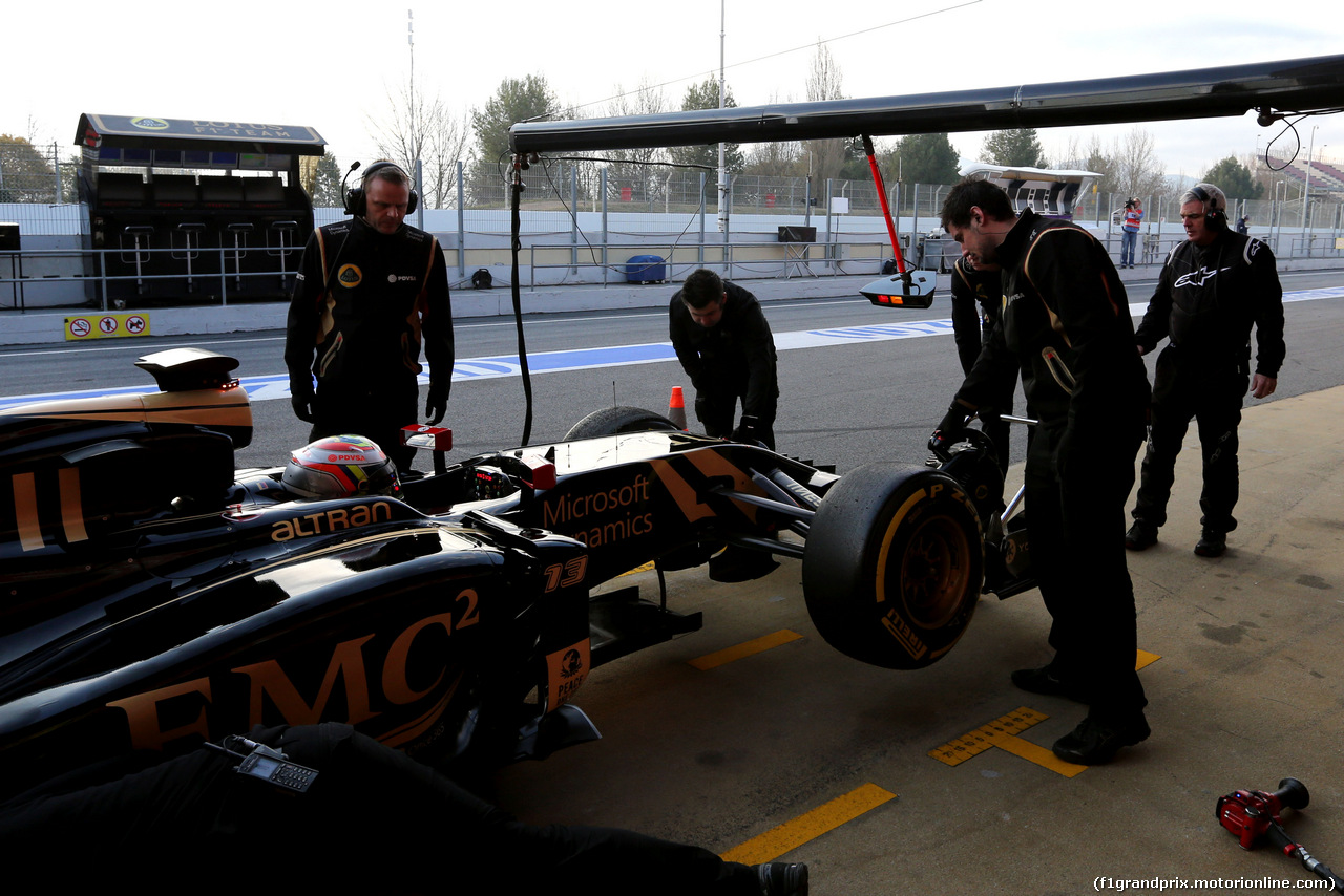 TEST F1 BARCELLONA 27 FEBBRAIO, Pastor Maldonado (VEN), Lotus F1 Team 
27.02.2015.