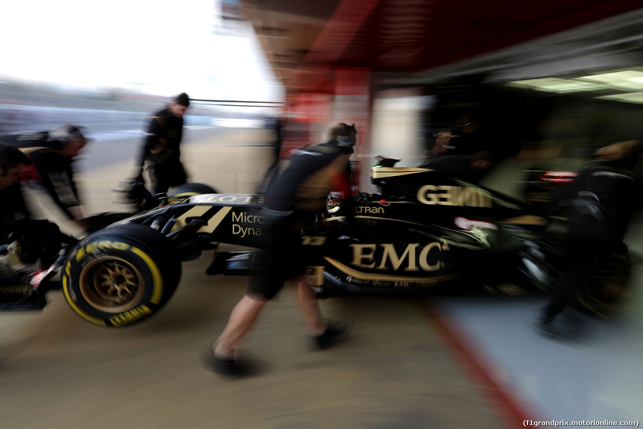 TEST F1 BARCELLONA 27 FEBBRAIO, Pastor Maldonado (VEN), Lotus F1 Team 
27.02.2015.