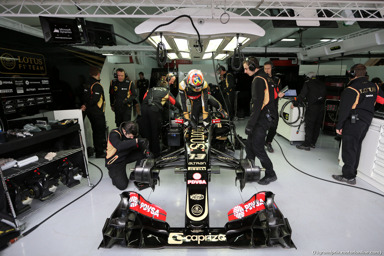 TEST F1 BARCELLONA 27 FEBBRAIO, Pastor Maldonado (VEN), Lotus F1 Team 
27.02.2015.