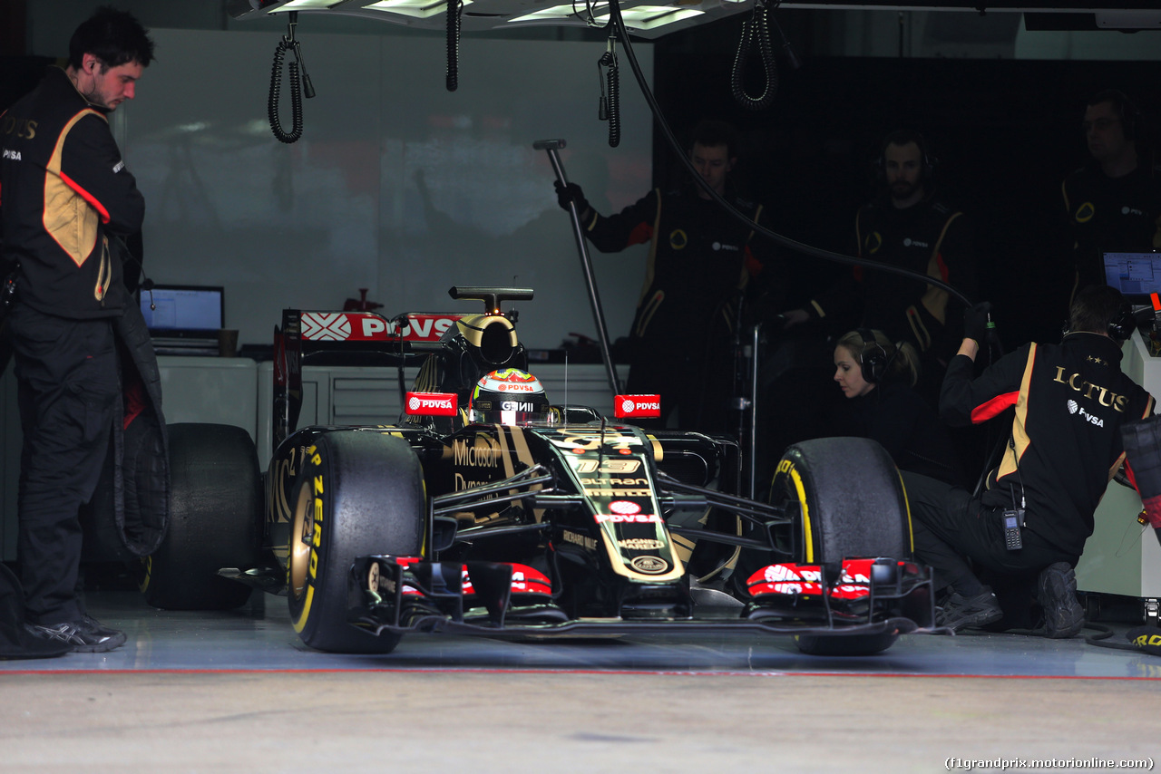 TEST F1 BARCELLONA 27 FEBBRAIO, Pastor Maldonado (VEN), Lotus F1 Team 
27.02.2015.