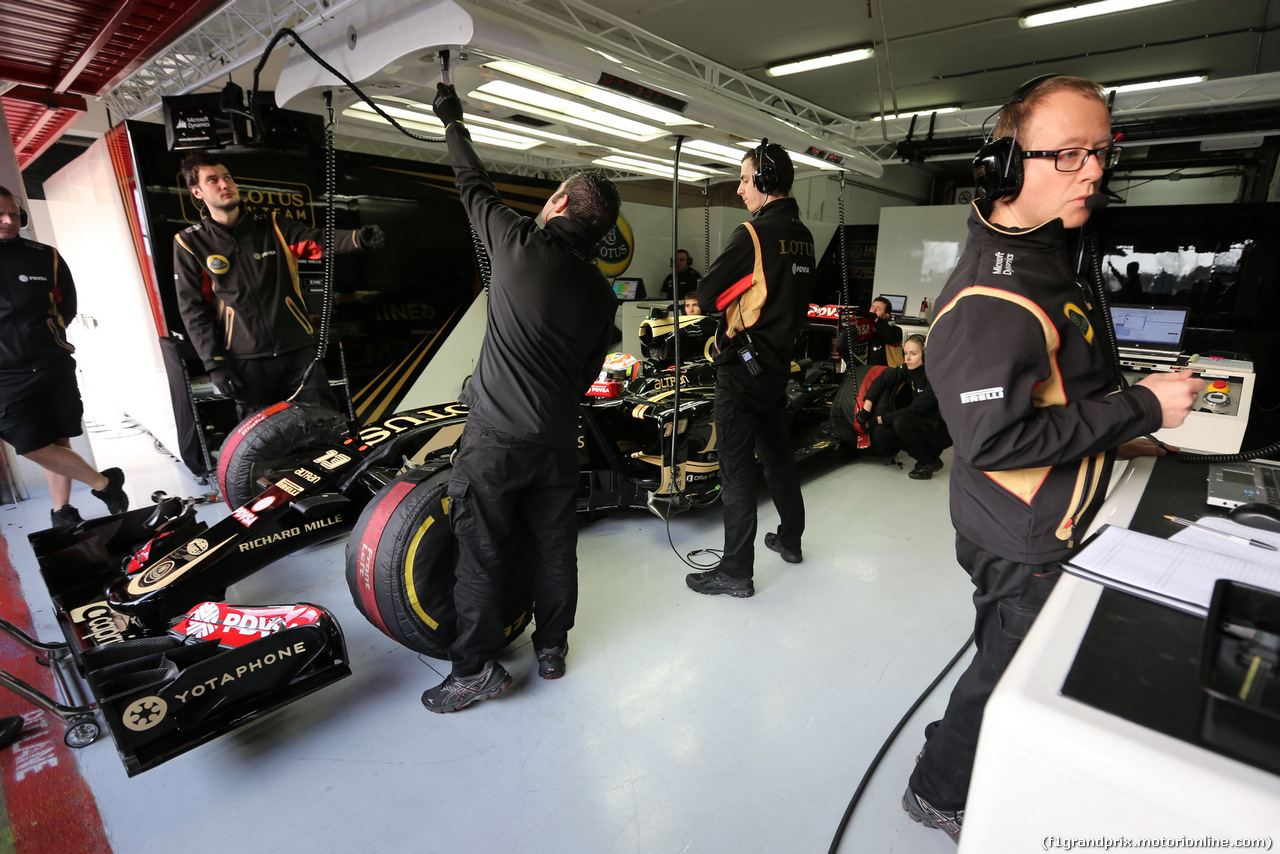 TEST F1 BARCELLONA 27 FEBBRAIO, Mark Slade (GBR), Lotus F1 Team, Gara Engineer 
27.02.2015.