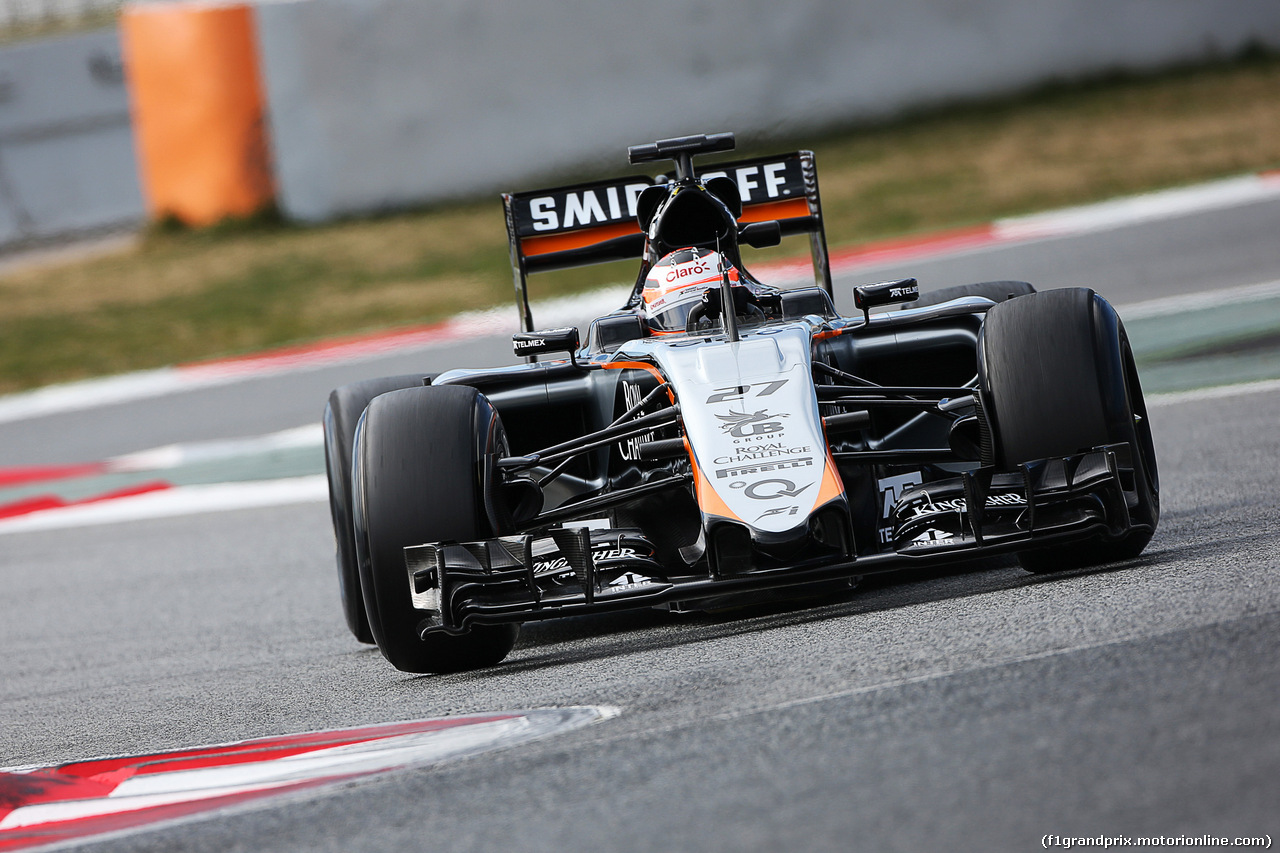 TEST F1 BARCELLONA 27 FEBBRAIO, Nico Hulkenberg (GER) Sahara Force India F1 VJM08.
27.02.2015.