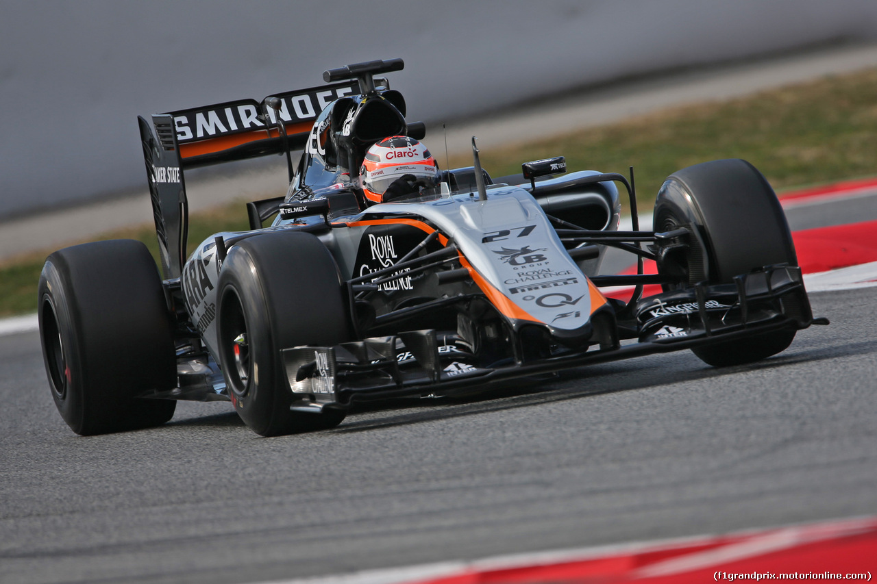 TEST F1 BARCELLONA 27 FEBBRAIO, Nico Hulkenberg (GER) Sahara Force India F1 VJM08.
27.02.2015.