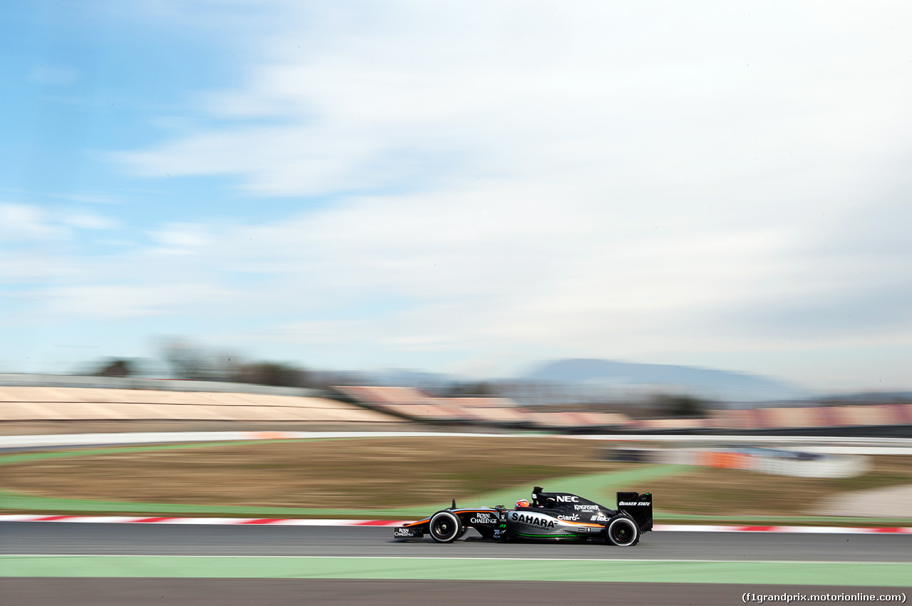 TEST F1 BARCELLONA 27 FEBBRAIO, Nico Hulkenberg (GER) Sahara Force India F1 VJM08.
27.02.2015.