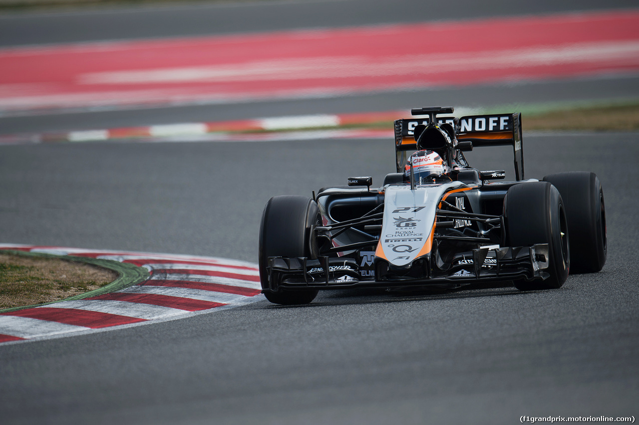 TEST F1 BARCELLONA 27 FEBBRAIO, Nico Hulkenberg (GER) Sahara Force India F1 VJM08.
27.02.2015.