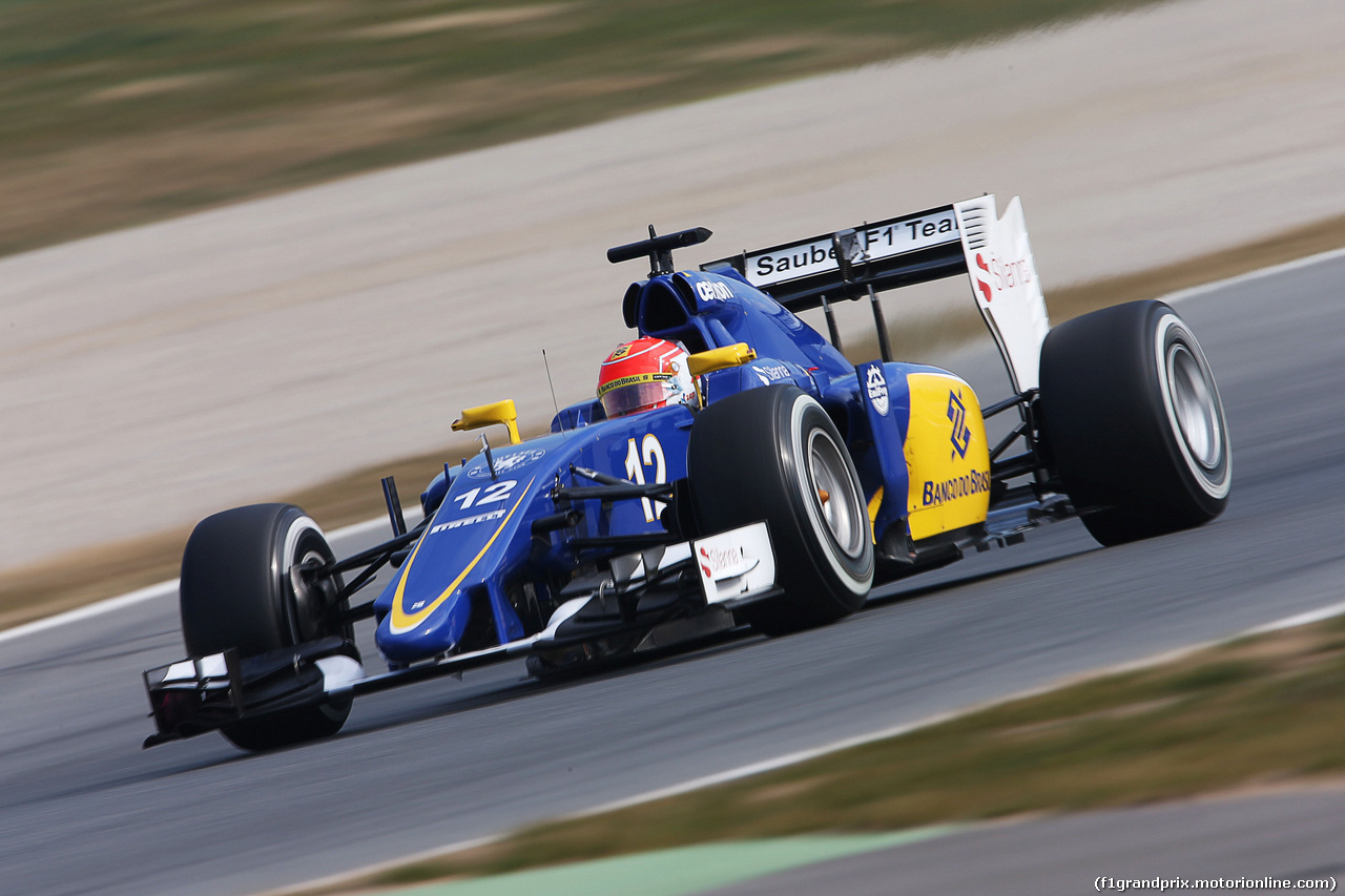 TEST F1 BARCELLONA 27 FEBBRAIO, Felipe Nasr (BRA) Sauber C34.
27.02.2015.