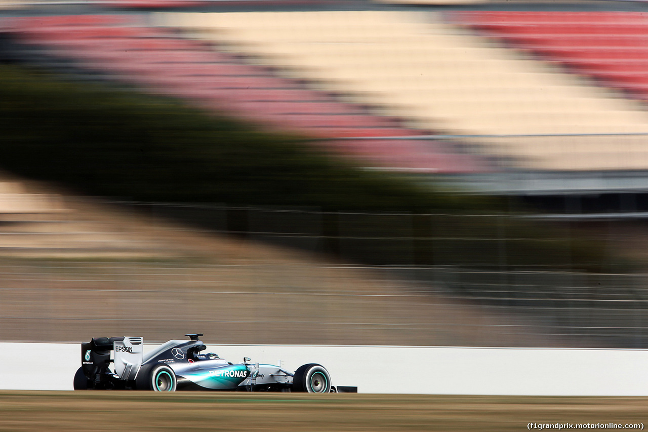 TEST F1 BARCELLONA 27 FEBBRAIO, Nico Rosberg (GER) Mercedes AMG F1 W06.
27.02.2015.