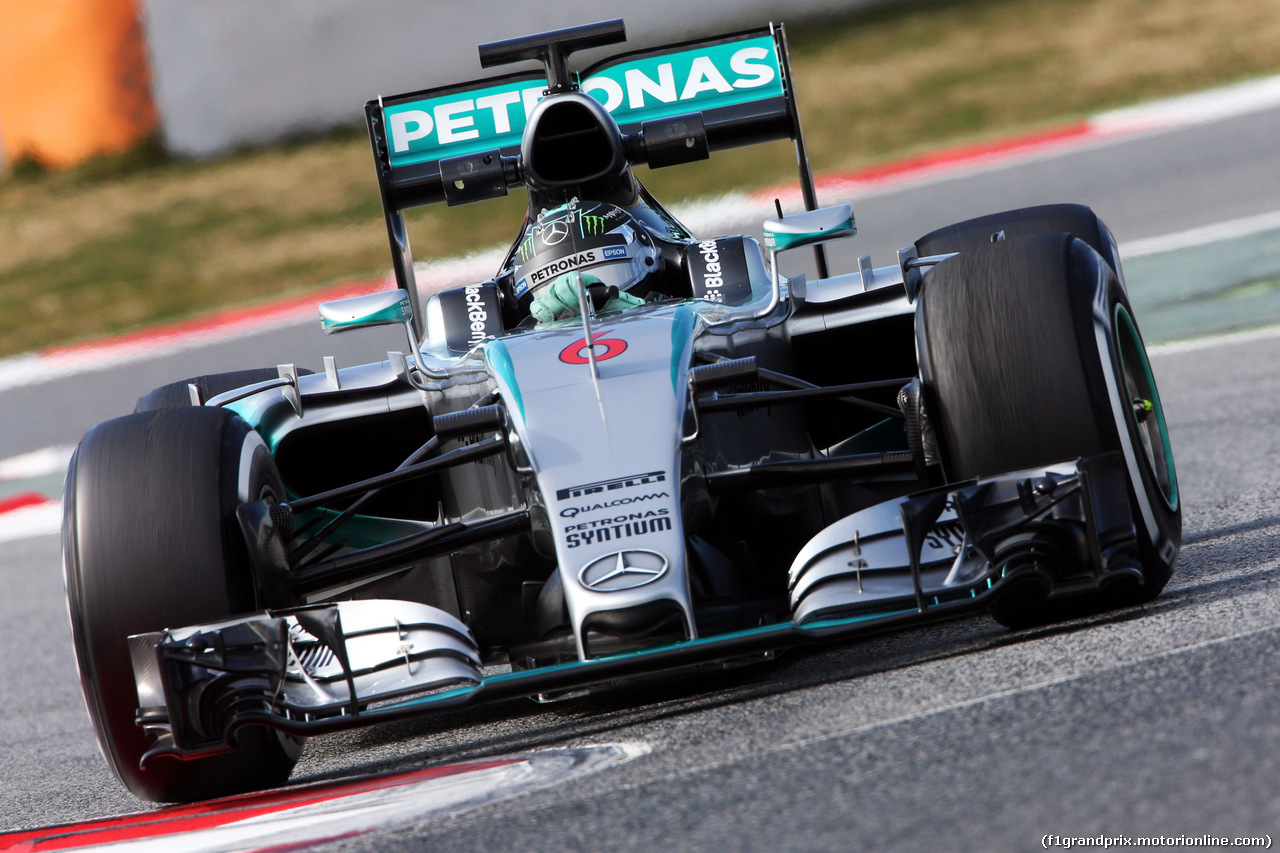 TEST F1 BARCELLONA 27 FEBBRAIO, Nico Rosberg (GER) Mercedes AMG F1 W06.
27.02.2015.