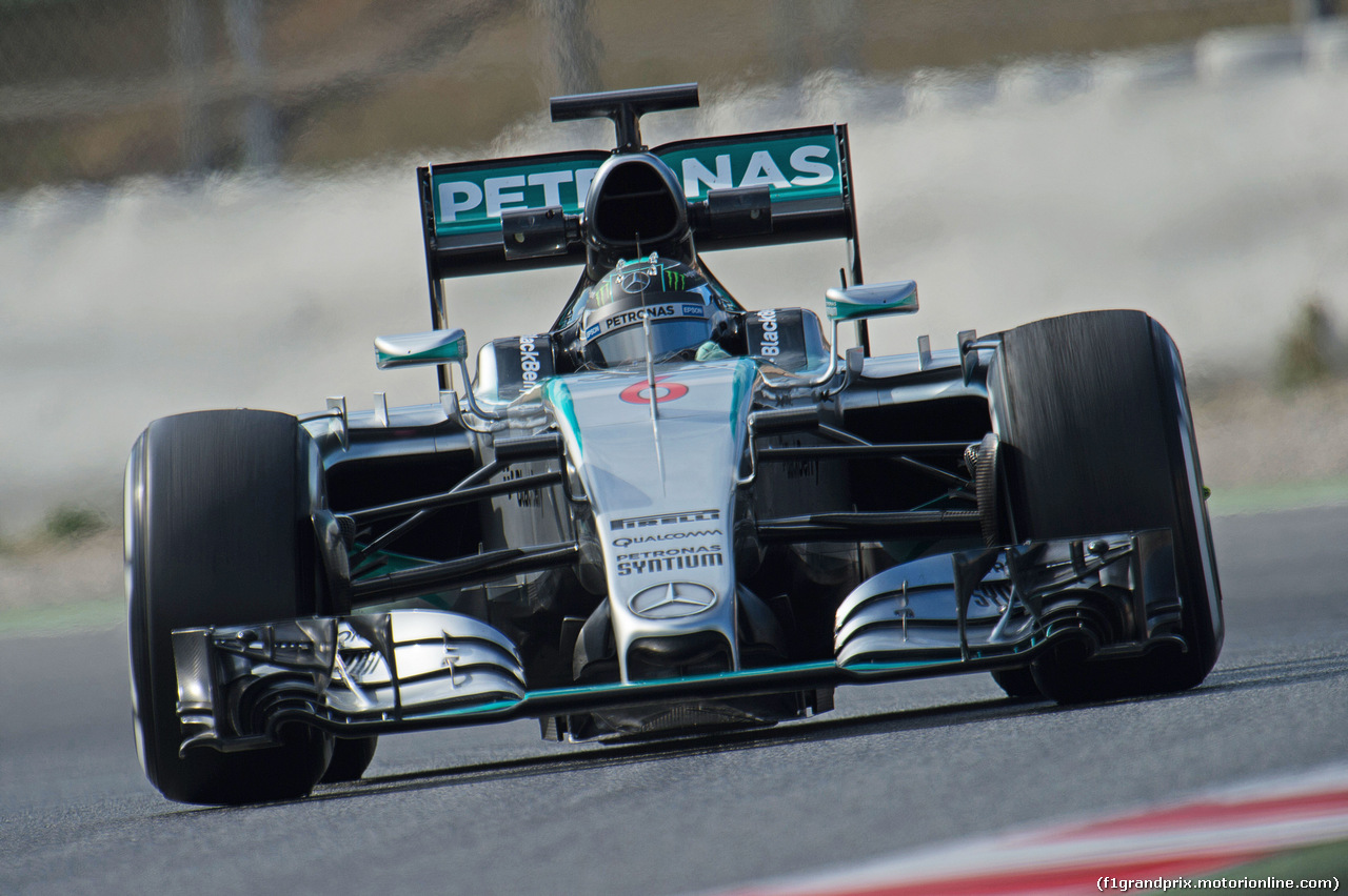 TEST F1 BARCELLONA 27 FEBBRAIO, Nico Rosberg (GER) Mercedes AMG F1 W06.
27.02.2015.