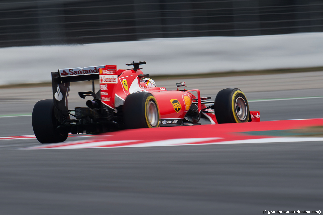 TEST F1 BARCELLONA 27 FEBBRAIO, Sebastian Vettel (GER) Ferrari SF15-T.
27.02.2015.