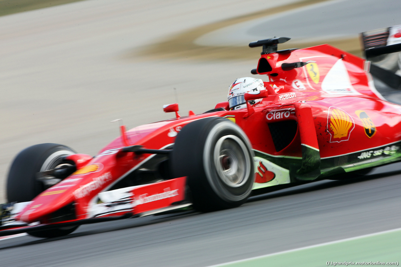 TEST F1 BARCELLONA 27 FEBBRAIO, Sebastian Vettel (GER) Ferrari SF15-T.
27.02.2015.