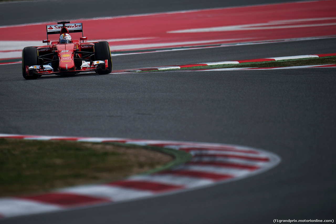 TEST F1 BARCELLONA 27 FEBBRAIO, Sebastian Vettel (GER) Ferrari SF15-T.
27.02.2015.