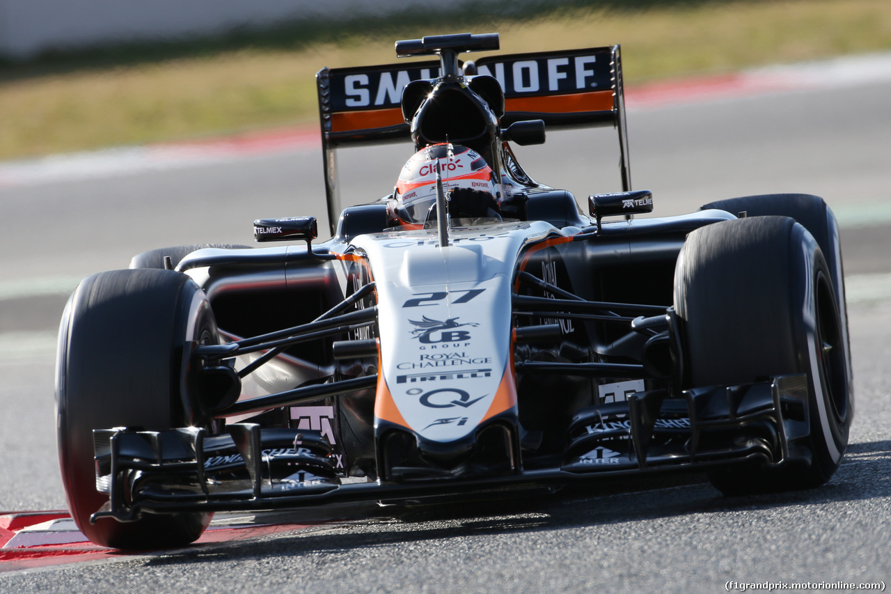 TEST F1 BARCELLONA 27 FEBBRAIO, Nico Hulkenberg (GER) Sahara Force India F1 VJM08.
27.02.2015.