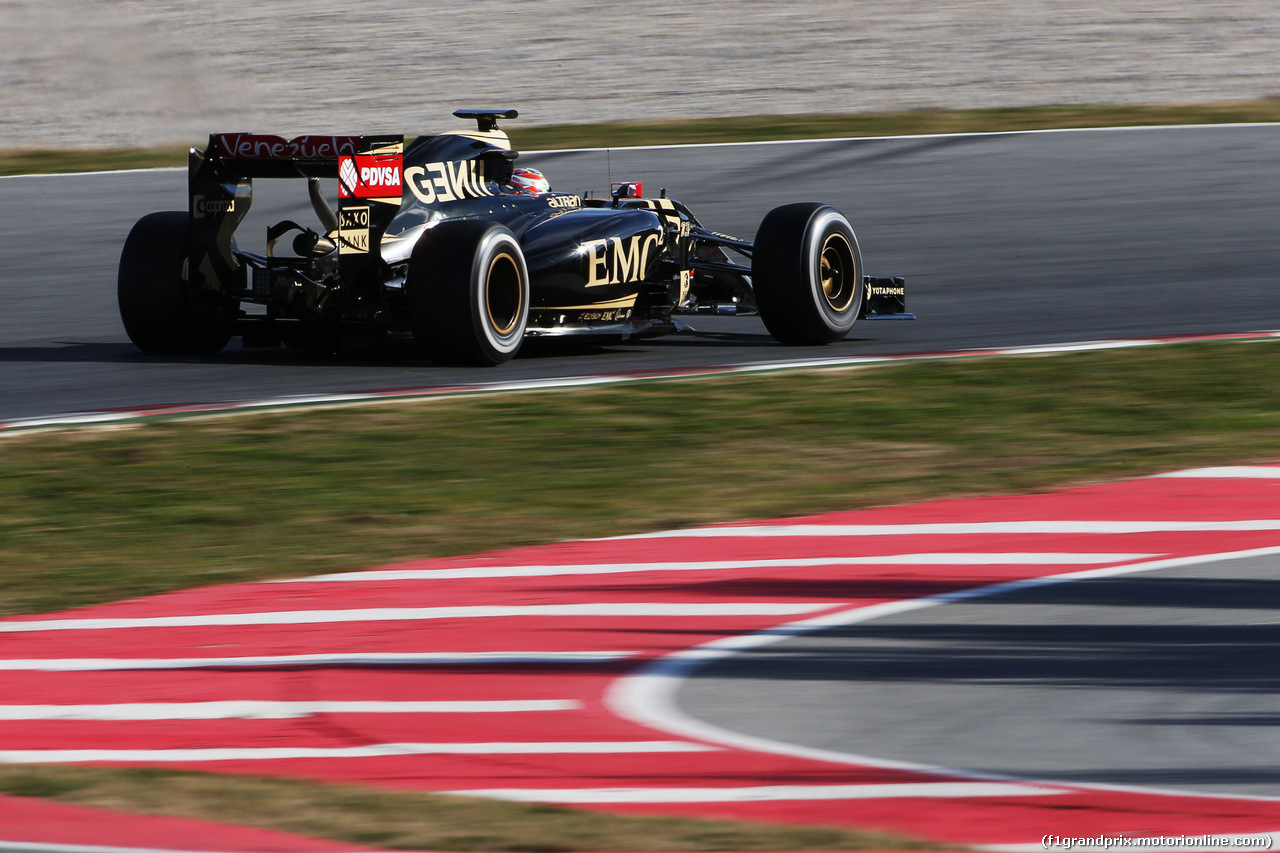 TEST F1 BARCELLONA 27 FEBBRAIO, Pastor Maldonado (VEN) Lotus F1 E23.
27.02.2015.