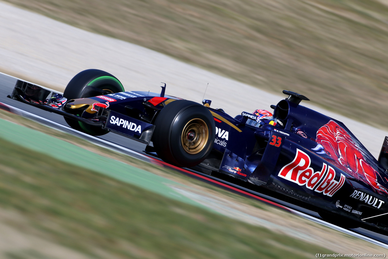 TEST F1 BARCELLONA 27 FEBBRAIO, Max Verstappen (NL), Scuderia Toro Rosso 
27.02.2015.