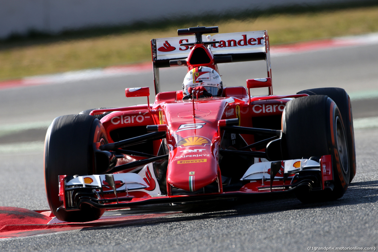 TEST F1 BARCELLONA 27 FEBBRAIO, Sebastian Vettel (GER), Ferrari 
27.02.2015.