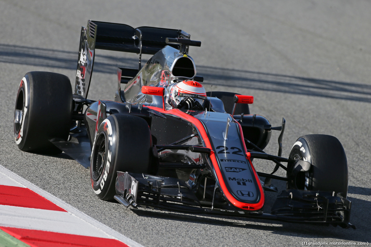 TEST F1 BARCELLONA 27 FEBBRAIO, Jenson Button (GBR) McLaren MP4-30.
27.02.2015.