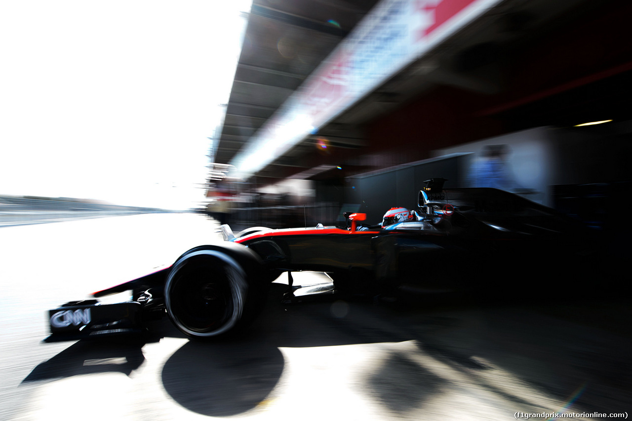 TEST F1 BARCELLONA 27 FEBBRAIO, Jenson Button (GBR) McLaren MP4-30.
27.02.2015.