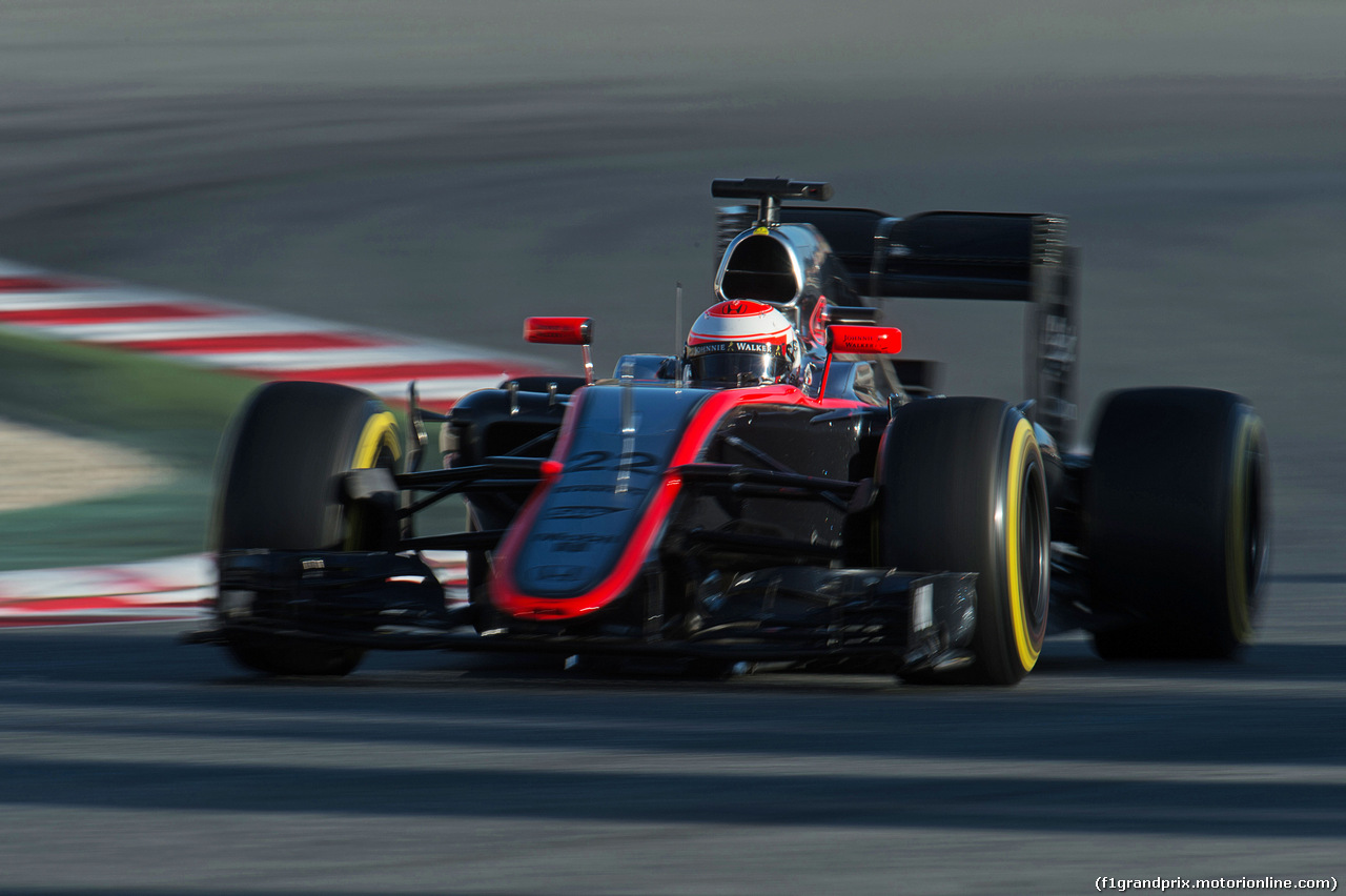 TEST F1 BARCELLONA 27 FEBBRAIO, Jenson Button (GBR) McLaren MP4-30.
27.02.2015.