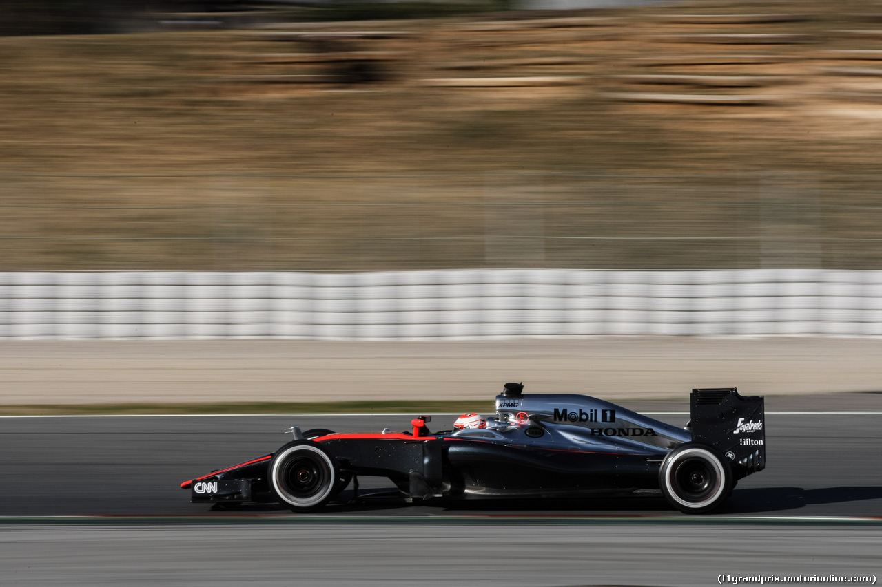 TEST F1 BARCELLONA 27 FEBBRAIO, Jenson Button (GBR) McLaren MP4-30.
27.02.2015.