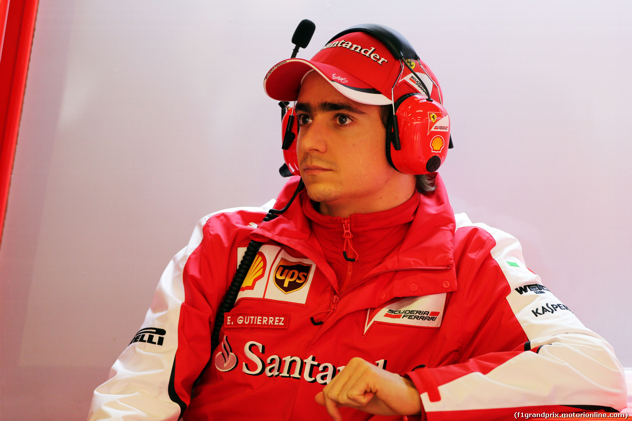 TEST F1 BARCELLONA 27 FEBBRAIO, Esteban Gutierrez (MEX) Ferrari Test e Reserve Driver.
27.02.2015.