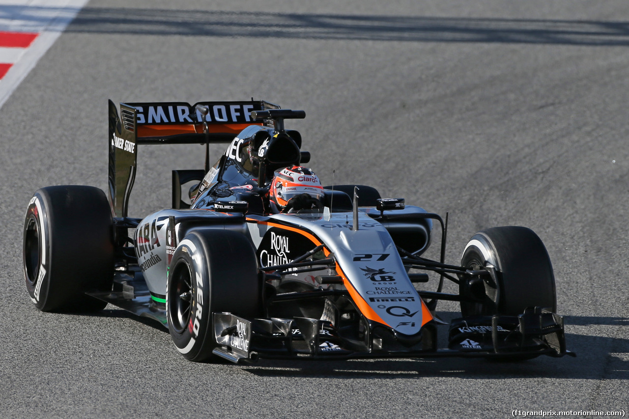 TEST F1 BARCELLONA 27 FEBBRAIO, Nico Hulkenberg (GER) Sahara Force India F1 VJM08.
27.02.2015.