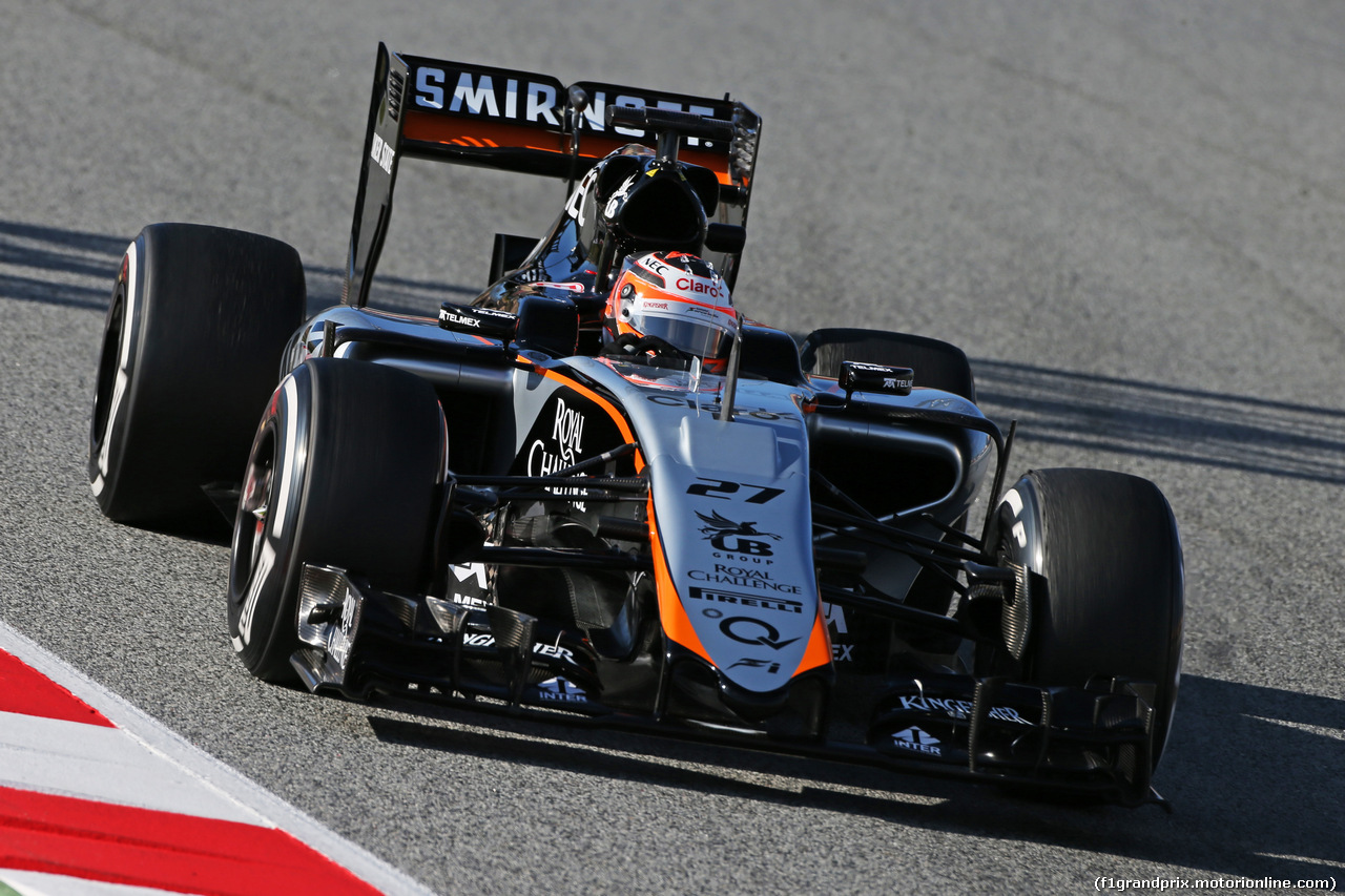 TEST F1 BARCELLONA 27 FEBBRAIO, Nico Hulkenberg (GER) Sahara Force India F1 VJM08.
27.02.2015.