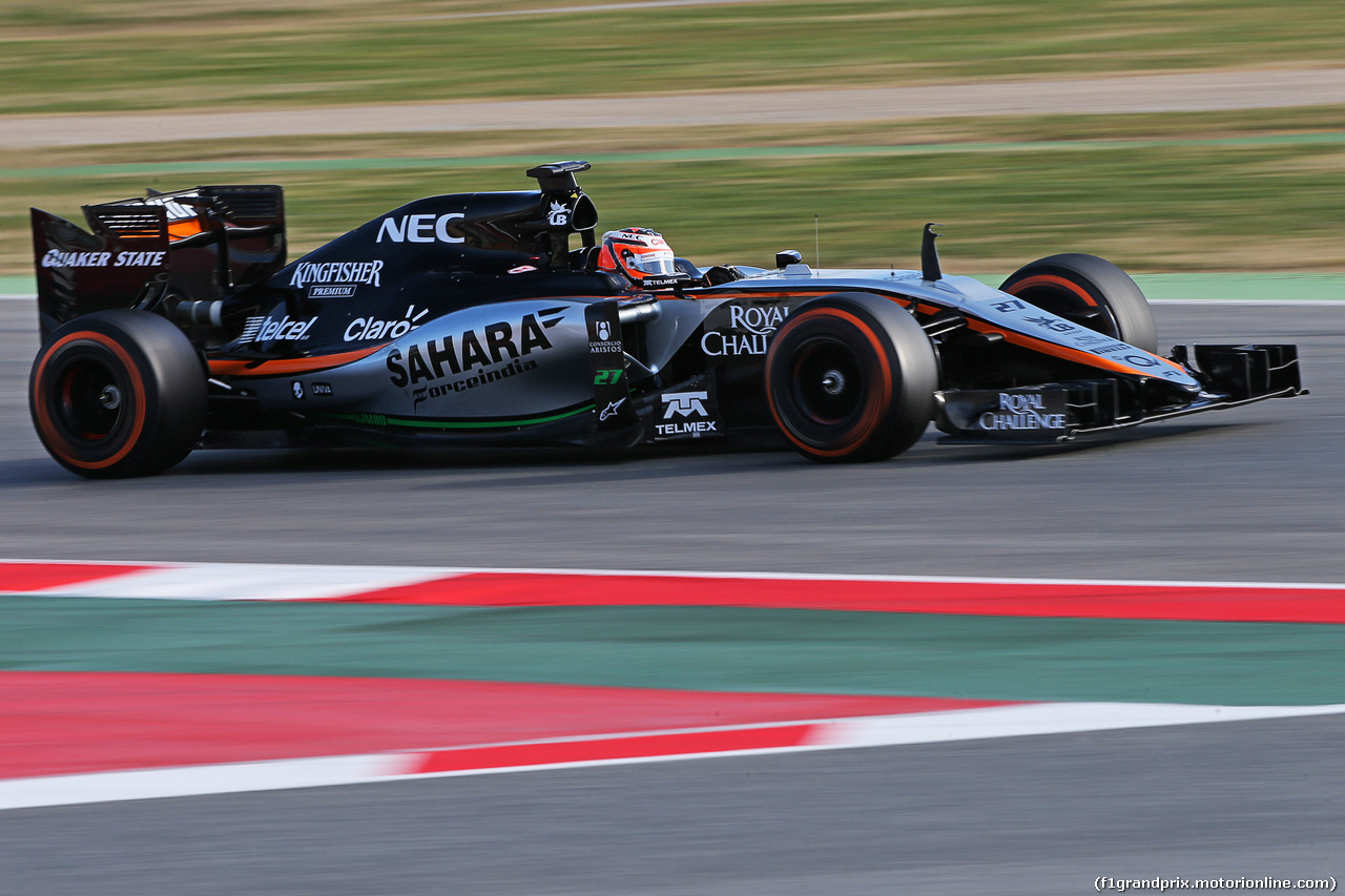 TEST F1 BARCELLONA 27 FEBBRAIO, Nico Hulkenberg (GER) Sahara Force India F1 VJM08.
27.02.2015.