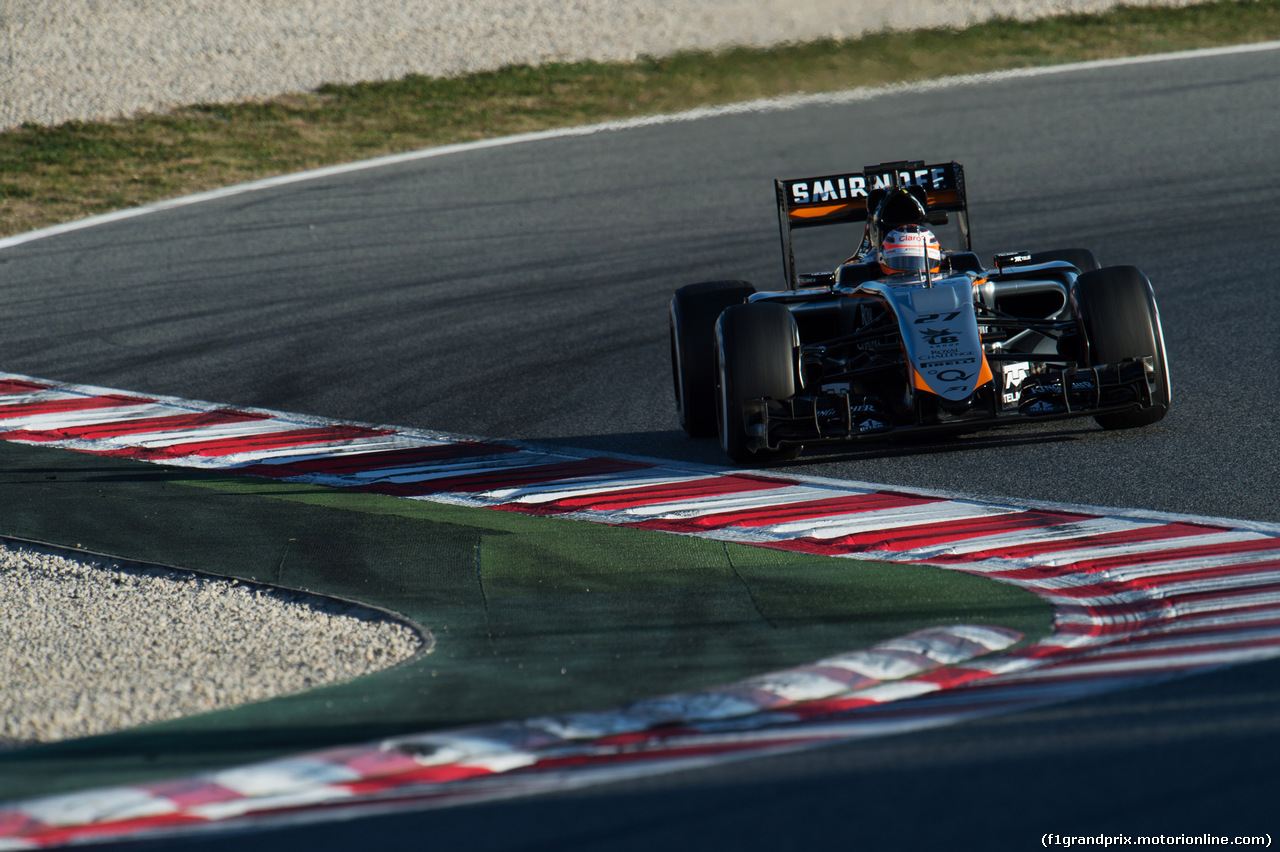 TEST F1 BARCELLONA 27 FEBBRAIO, Nico Hulkenberg (GER) Sahara Force India F1 VJM08.
27.02.2015.