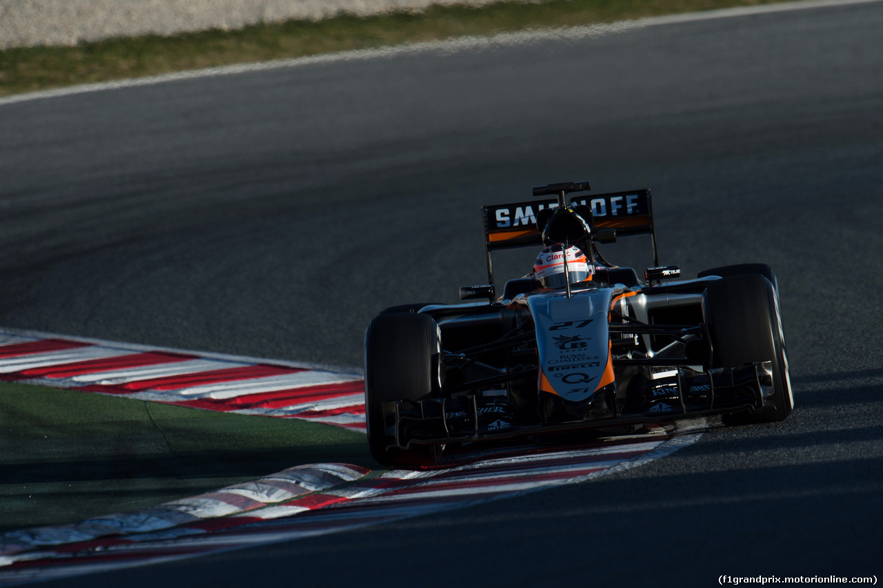 TEST F1 BARCELLONA 27 FEBBRAIO, Nico Hulkenberg (GER) Sahara Force India F1 VJM08.
27.02.2015.