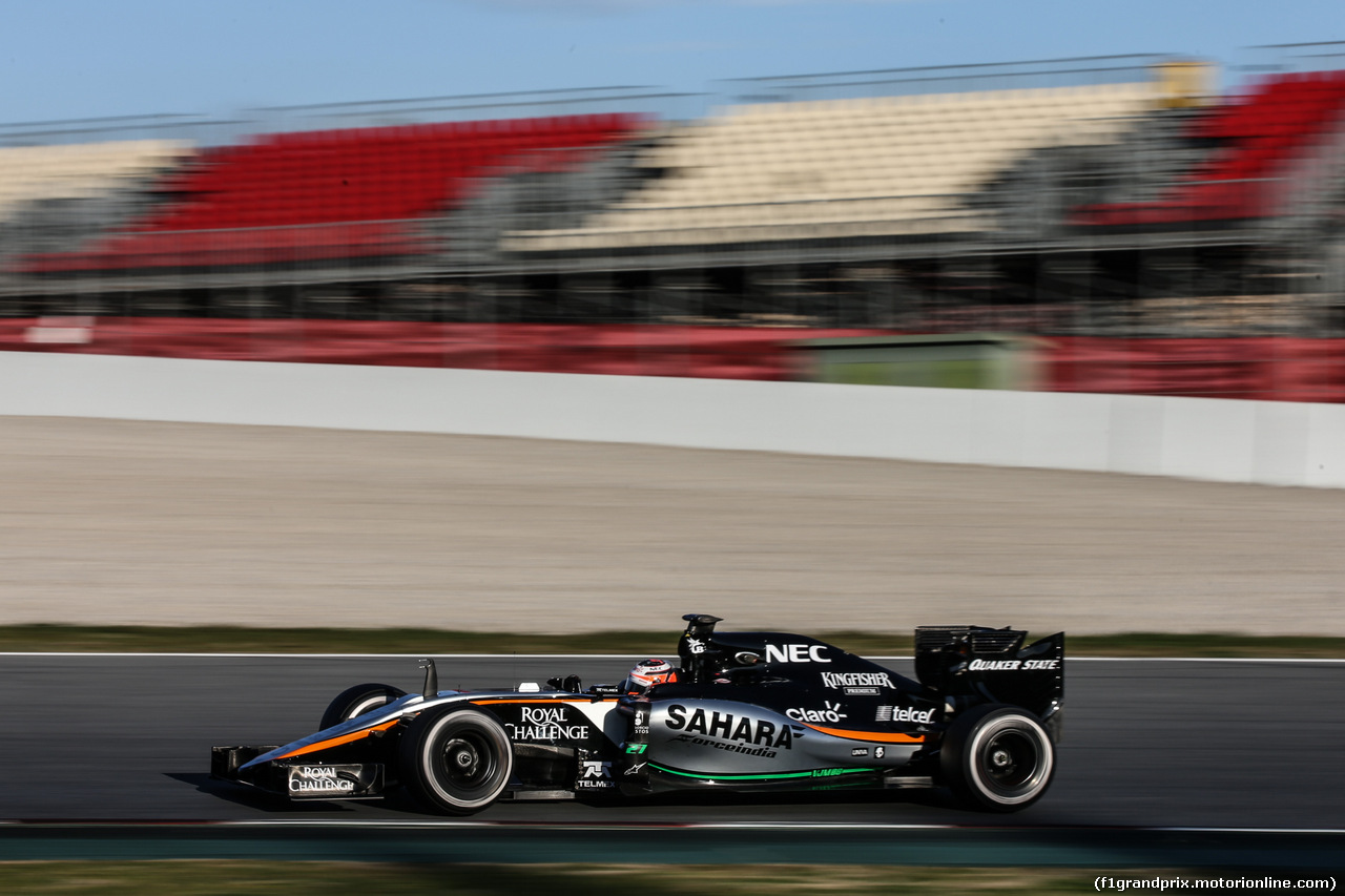 TEST F1 BARCELLONA 27 FEBBRAIO, Nico Hulkenberg (GER) Sahara Force India F1 VJM08.
27.02.2015.