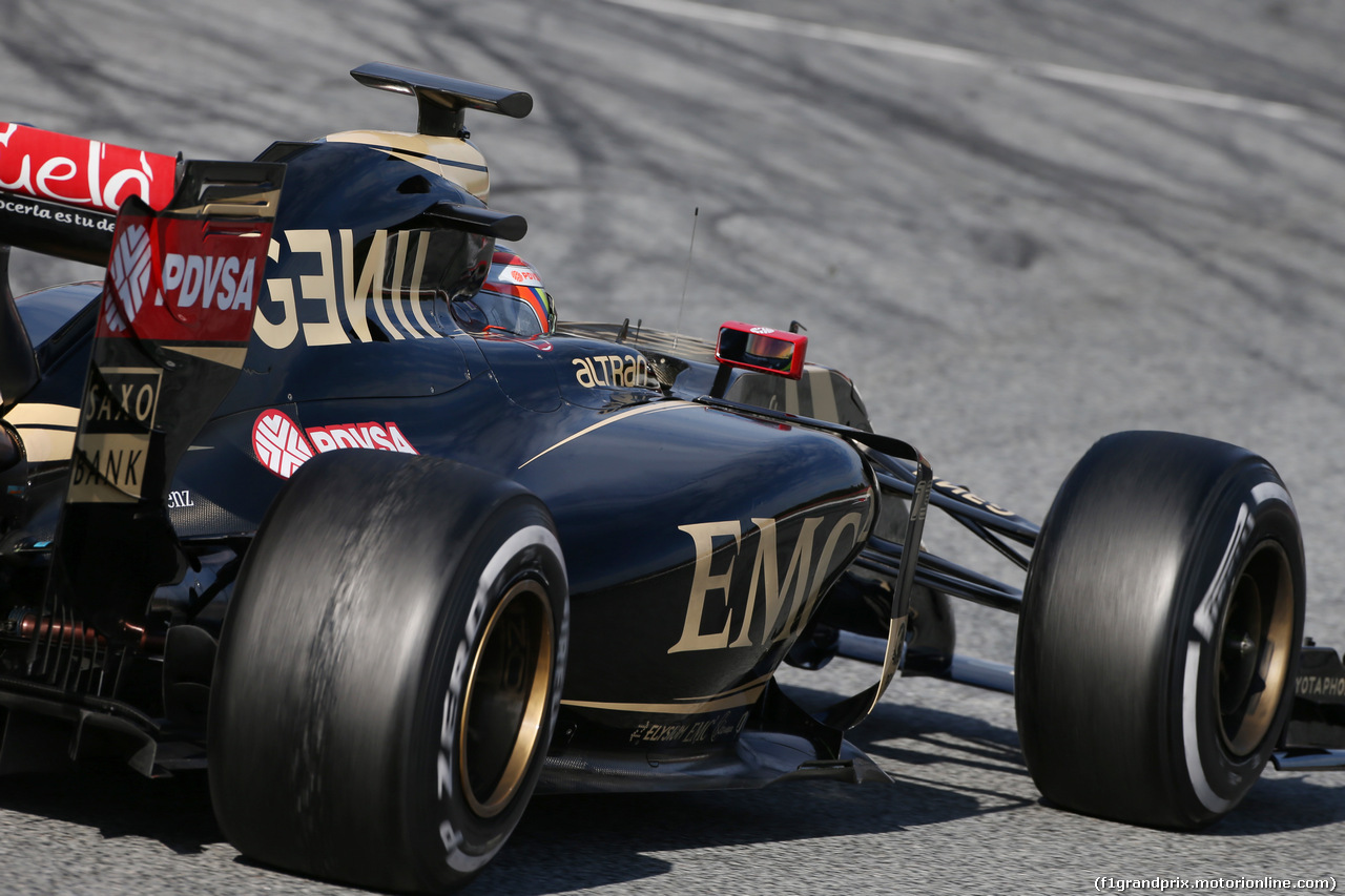 TEST F1 BARCELLONA 27 FEBBRAIO, Pastor Maldonado (VEN) Lotus F1 E23.
27.02.2015.