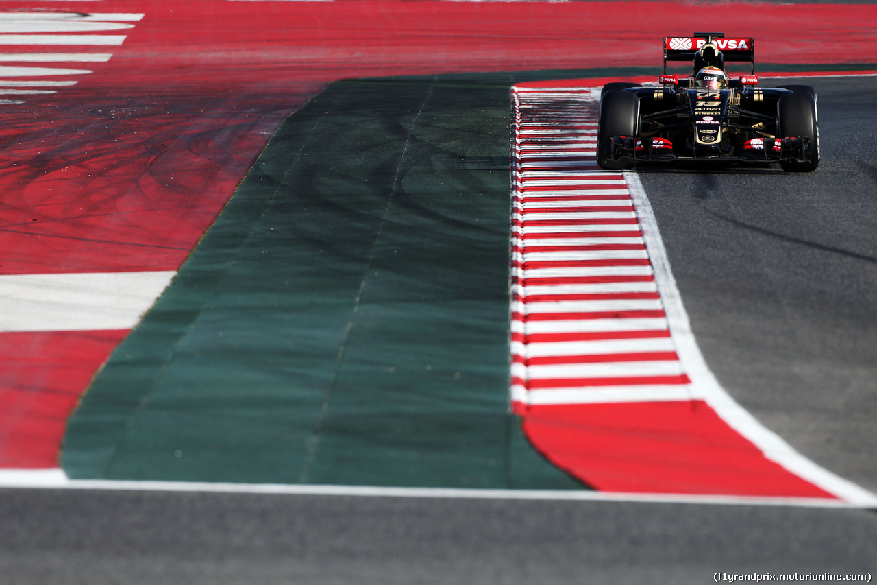 TEST F1 BARCELLONA 27 FEBBRAIO, Pastor Maldonado (VEN) Lotus F1 E23.
27.02.2015.