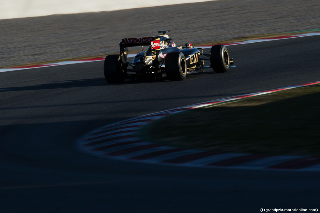 TEST F1 BARCELLONA 27 FEBBRAIO, Pastor Maldonado (VEN) Lotus F1 E23.
27.02.2015.