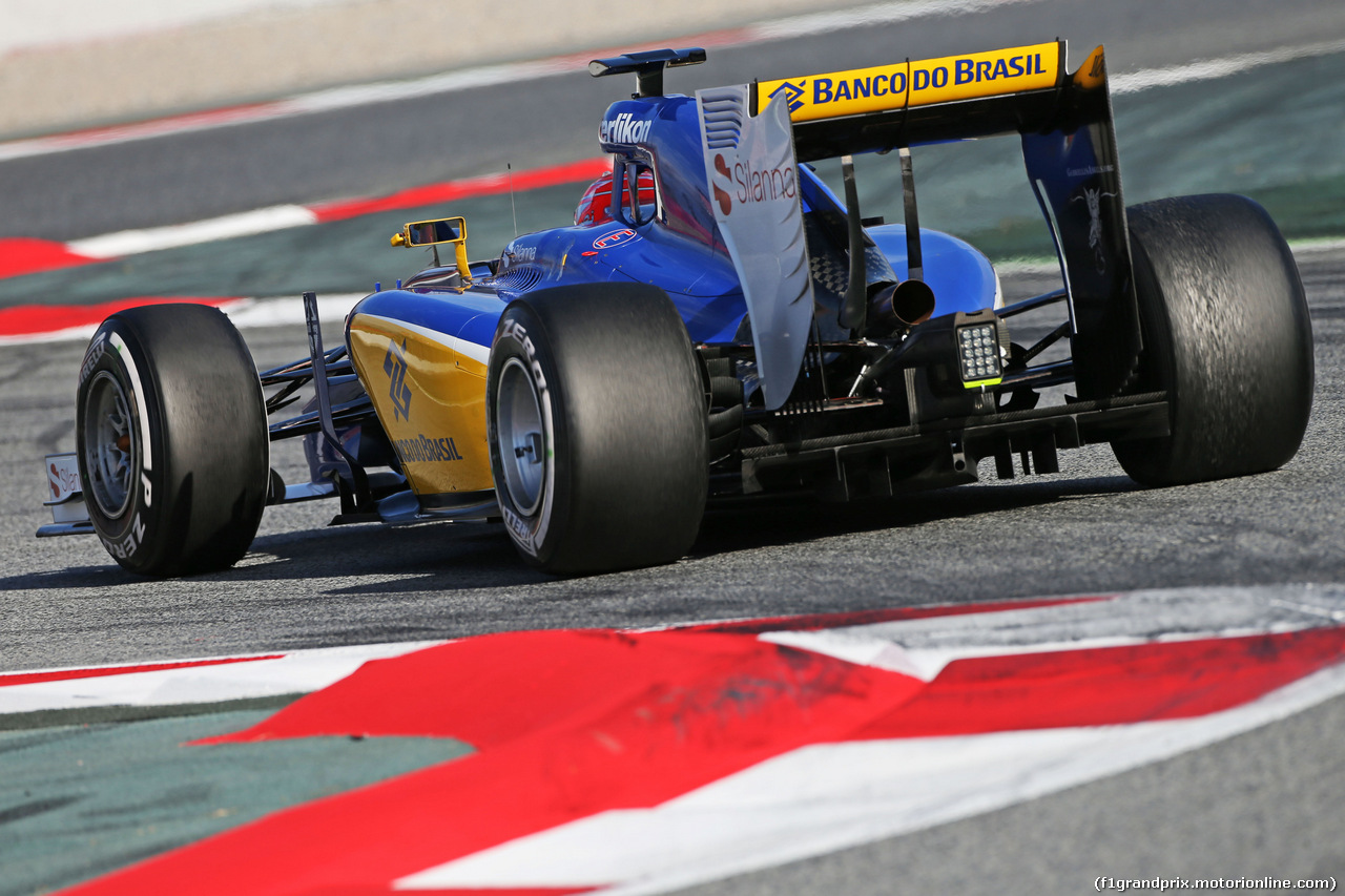 TEST F1 BARCELLONA 27 FEBBRAIO, Felipe Nasr (BRA) Sauber C34.
27.02.2015.