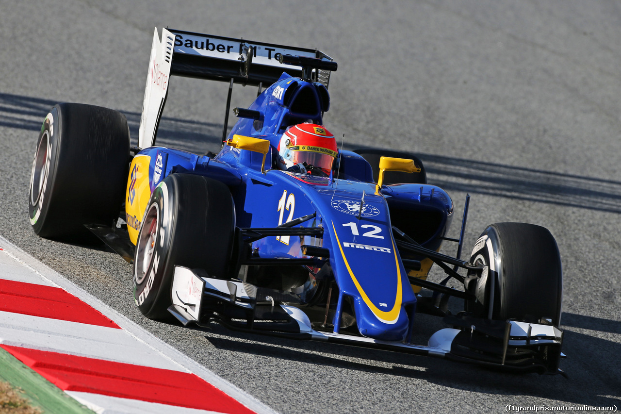 TEST F1 BARCELLONA 27 FEBBRAIO, Felipe Nasr (BRA) Sauber C34.
27.02.2015.