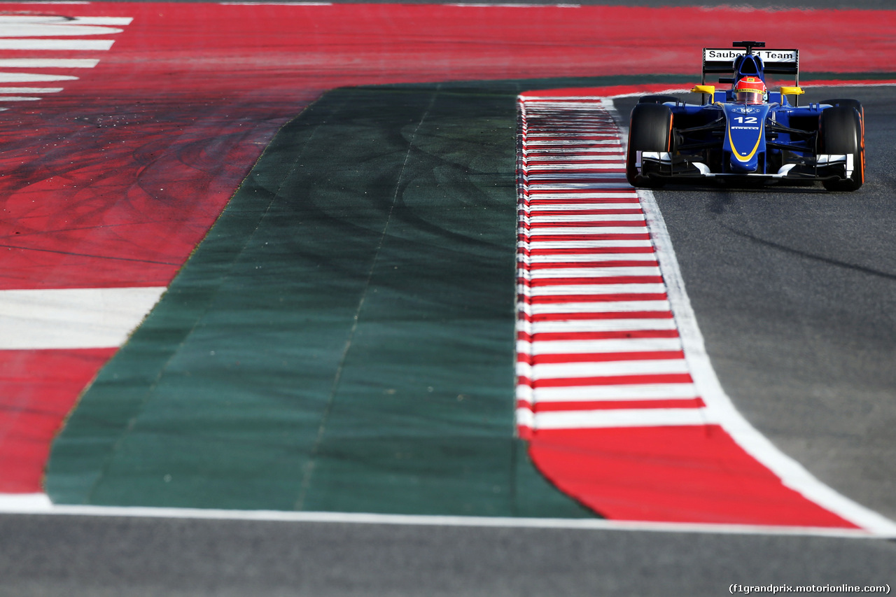 TEST F1 BARCELLONA 27 FEBBRAIO, Felipe Nasr (BRA) Sauber C34.
27.02.2015.